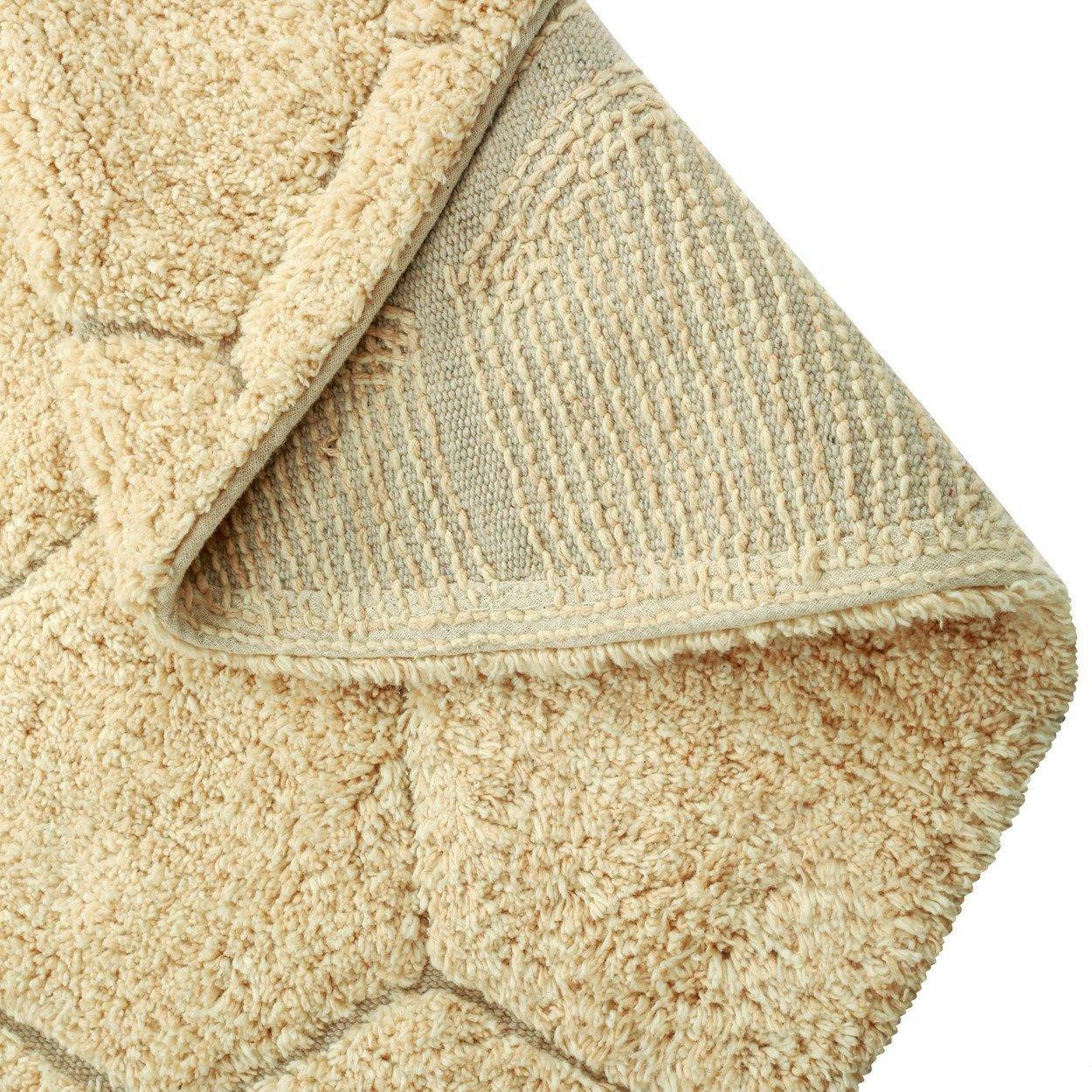 Washable Rug Round Honeycomb Golden image number 4