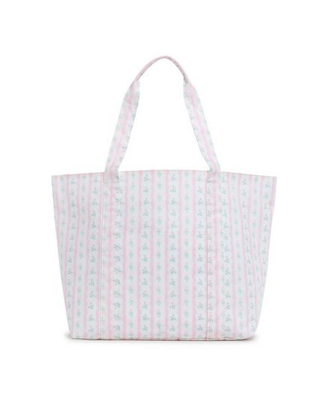 Ribbon Floral Pink Jumbo Tote