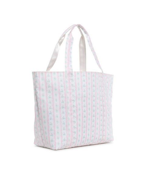 Ribbon Floral Pink Jumbo Tote