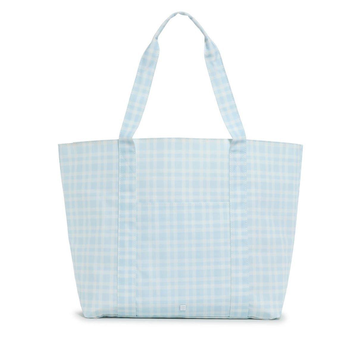 Pimlico Plaid Blue Jumbo Tote