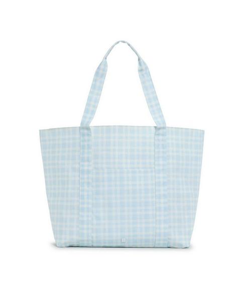Pimlico Plaid Blue Jumbo Tote