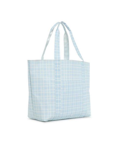 Pimlico Plaid Blue Jumbo Tote