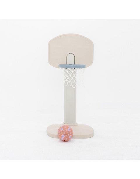 Basketball Hoop (Traditional Blue Floral)