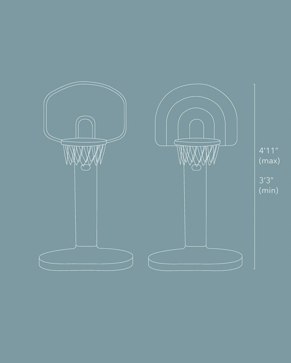 Basketball Hoop (Traditional Blue Colorblock) image number 4