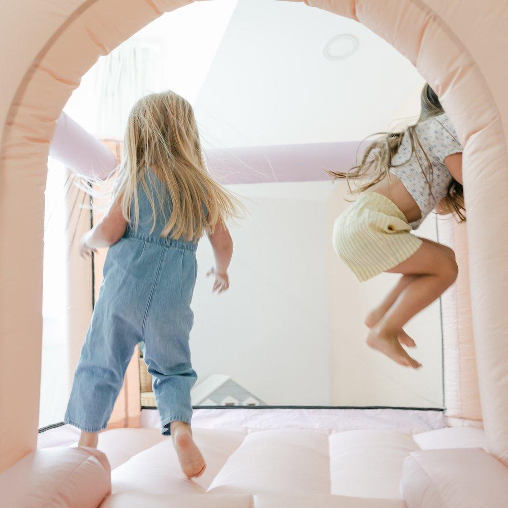 Pink Rainbow 6x6 Bounce House image number 3