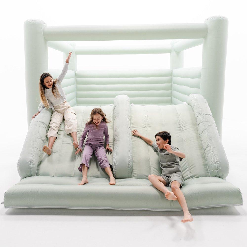 Green Walled Tumble 12x12 Bounce House image number 2