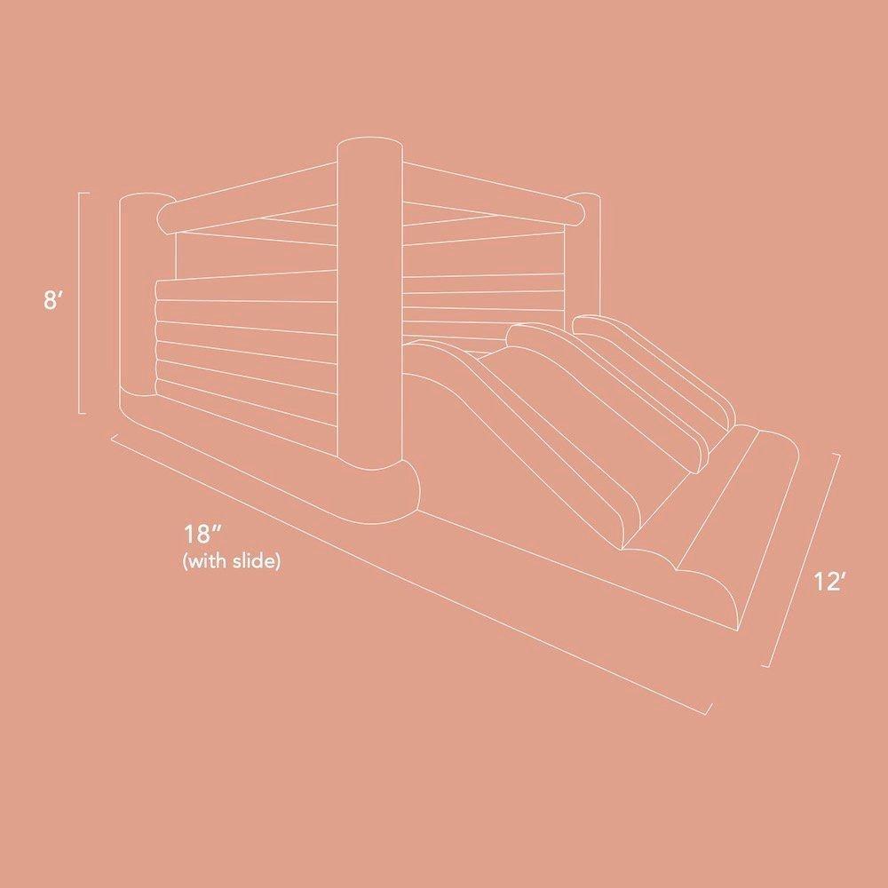 Green Walled Tumble 12x12 Bounce House image number 4