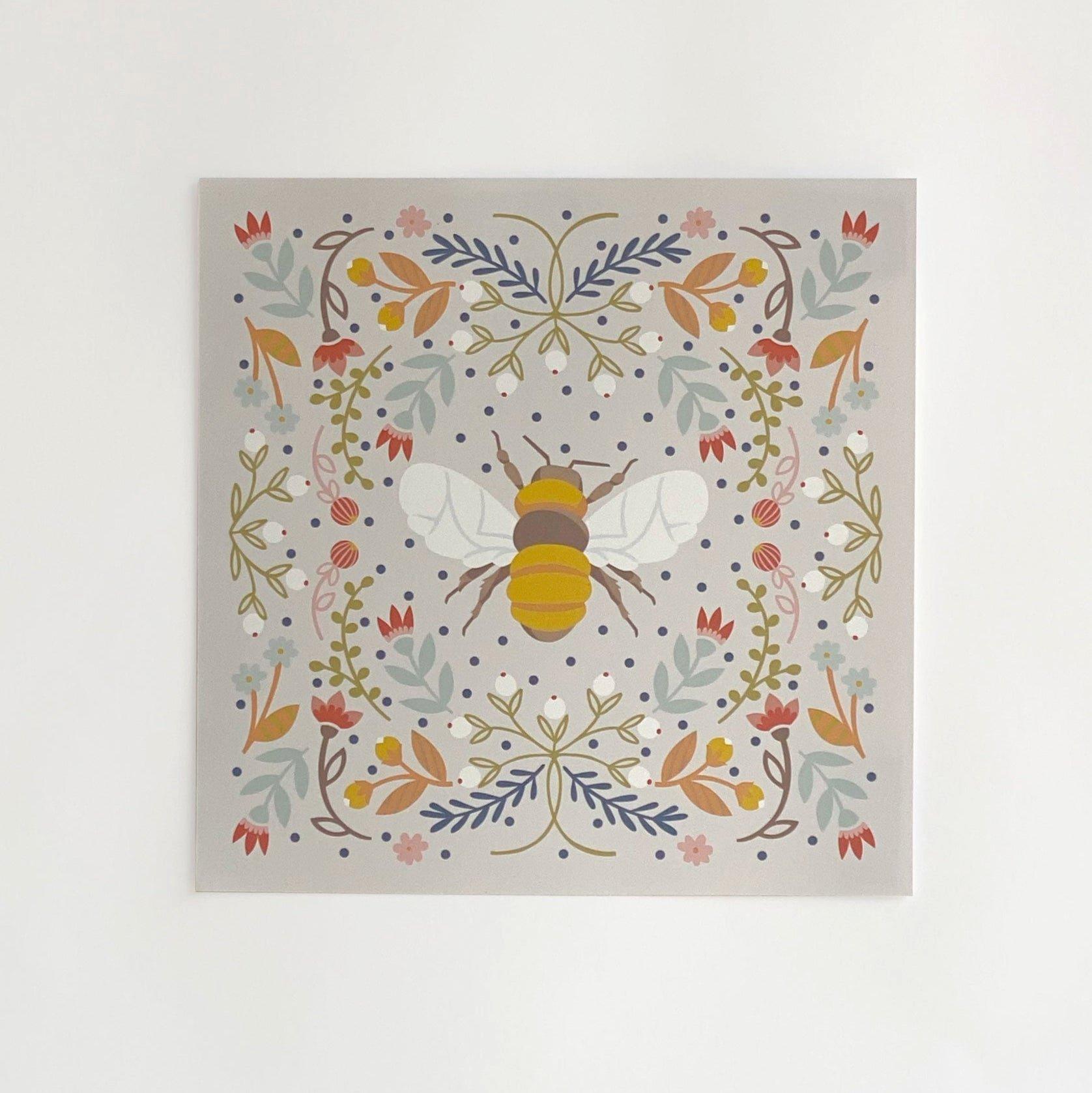 Bee in Linen Fine Art Print