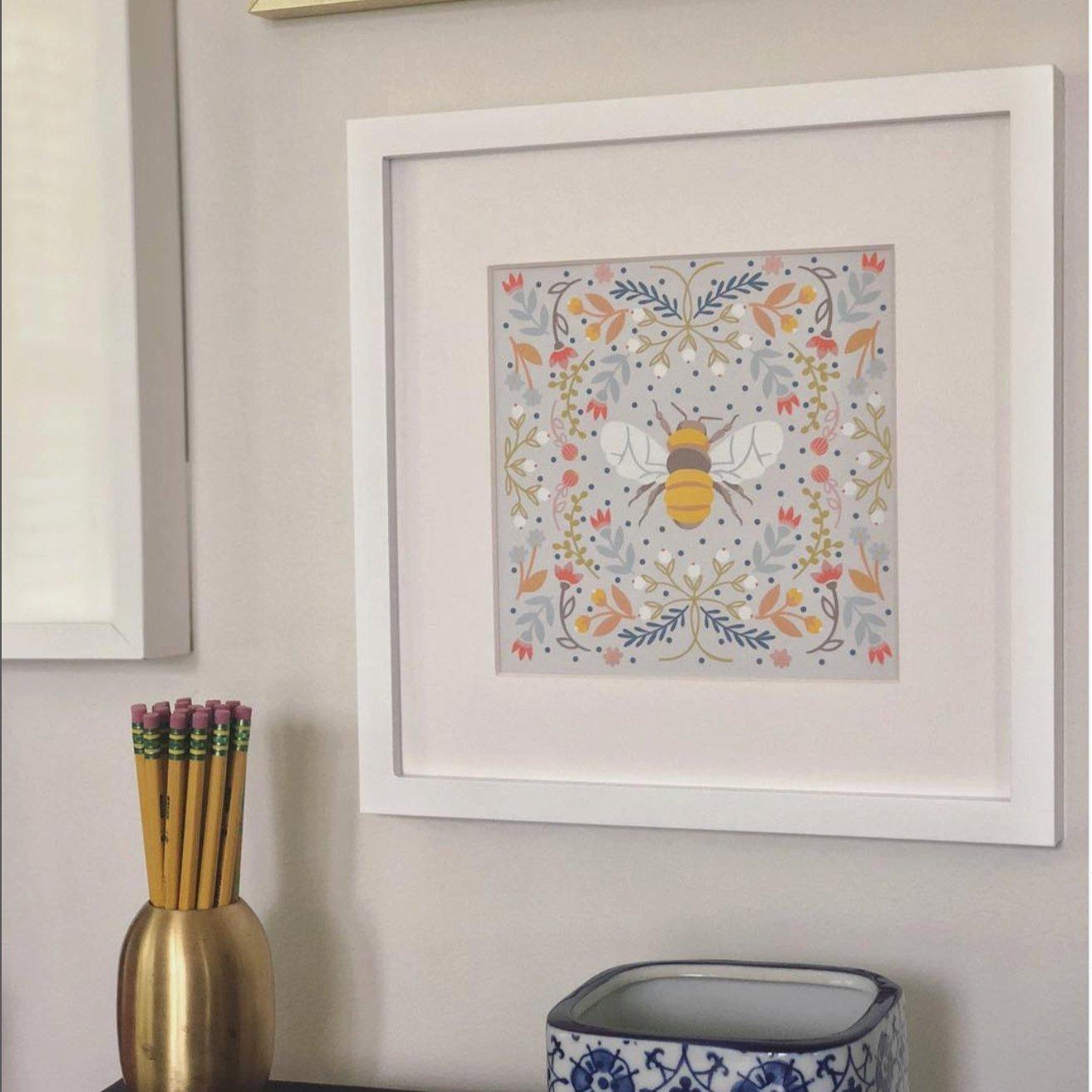 Bee in Linen Fine Art Print image number 2