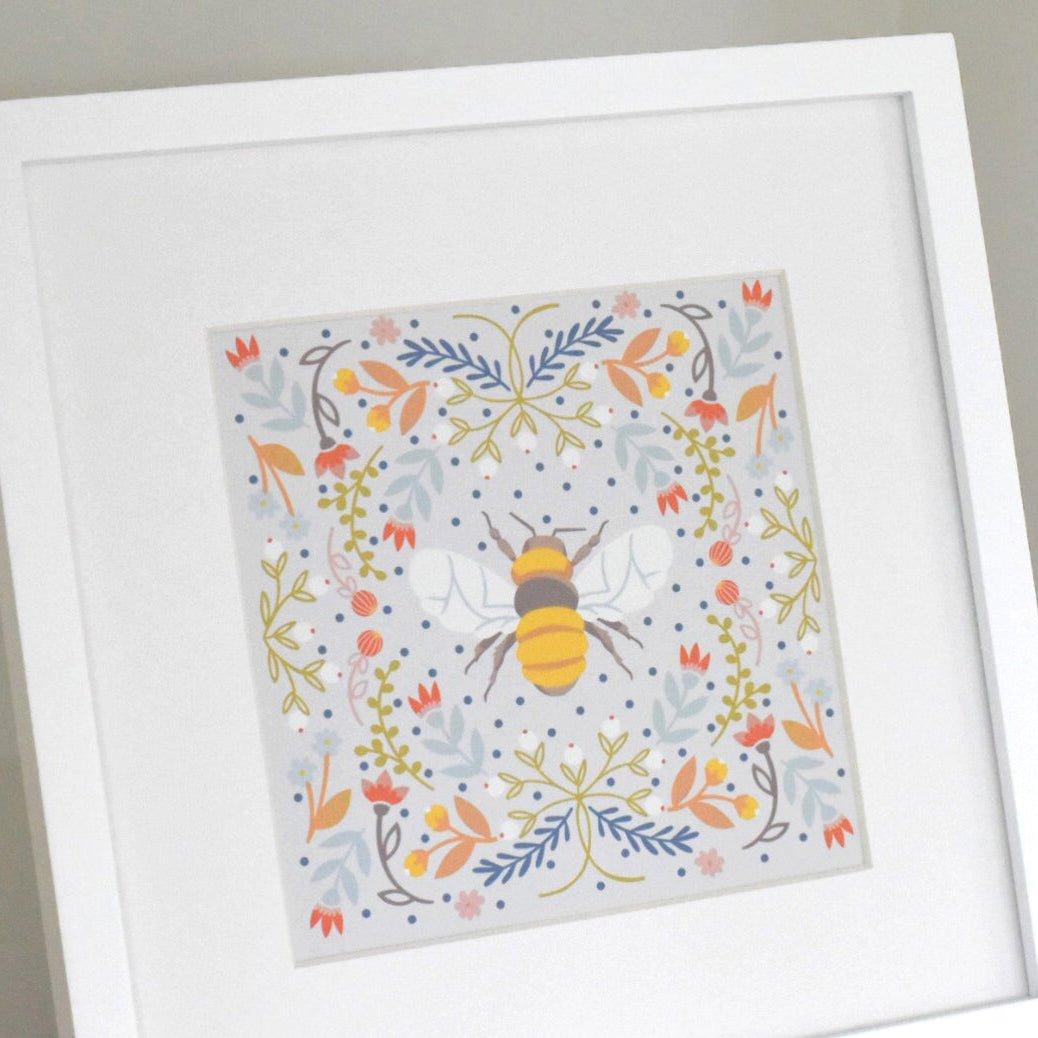 Bee in Linen Fine Art Print image number 1