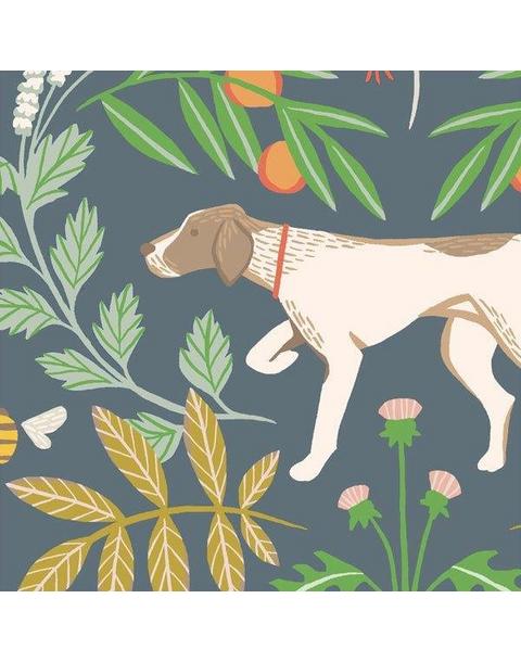 The Hunt in Navy Fine Art Print