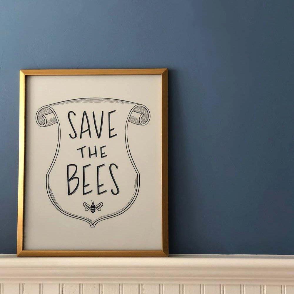 Save the Bees Fine Art Print image number 1