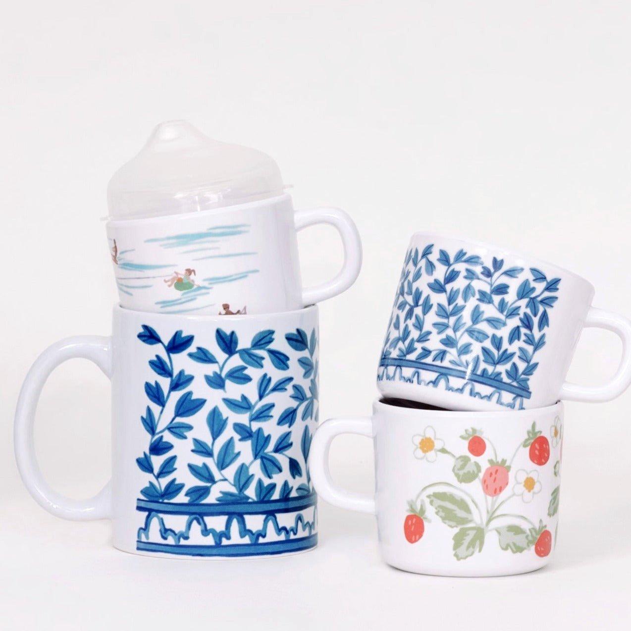 Blue and White Sippy Cup image number 2