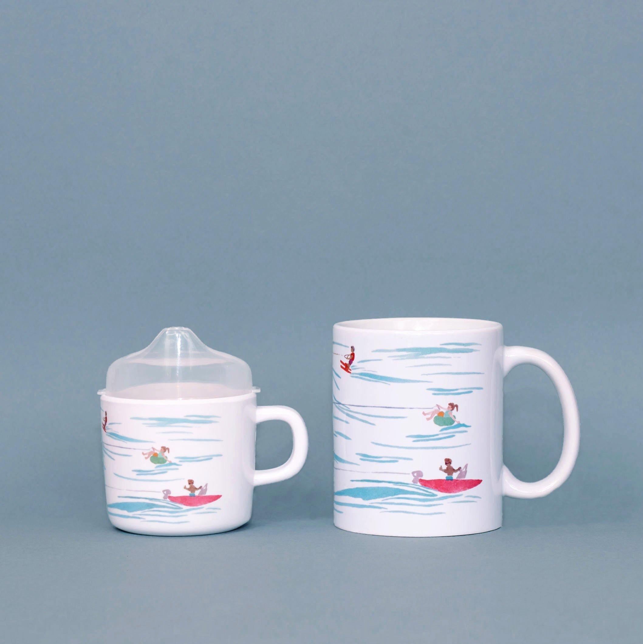 Water Skiers Two of a Kind Cup Set