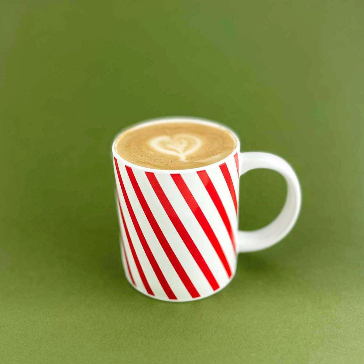 Peppermint Stripe Ceramic Mug image number 1