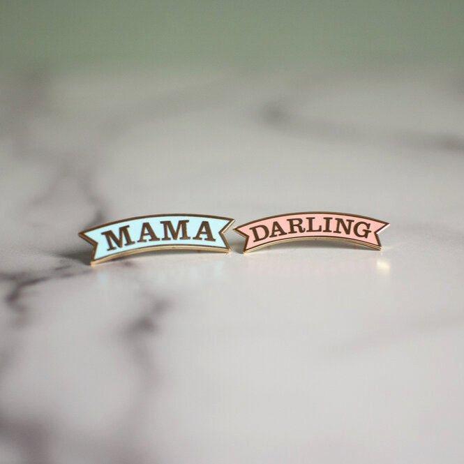 Mama & Me Enamel Pin Set