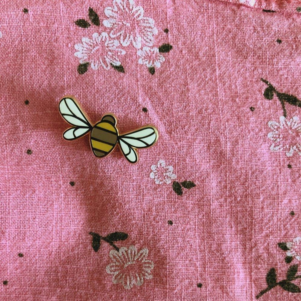 Bee Enamel Pin image number 2