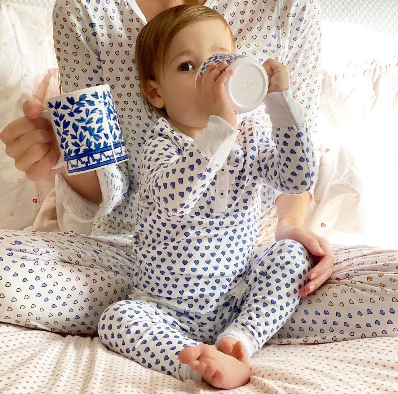 Blue and White Ceramic Mug image number 1