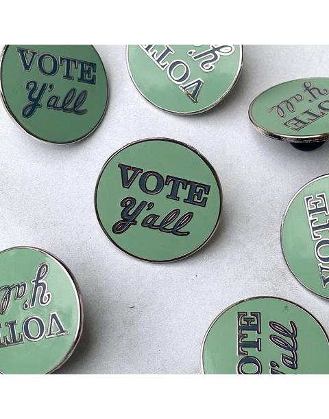 Vote Y'all Enamel Pin