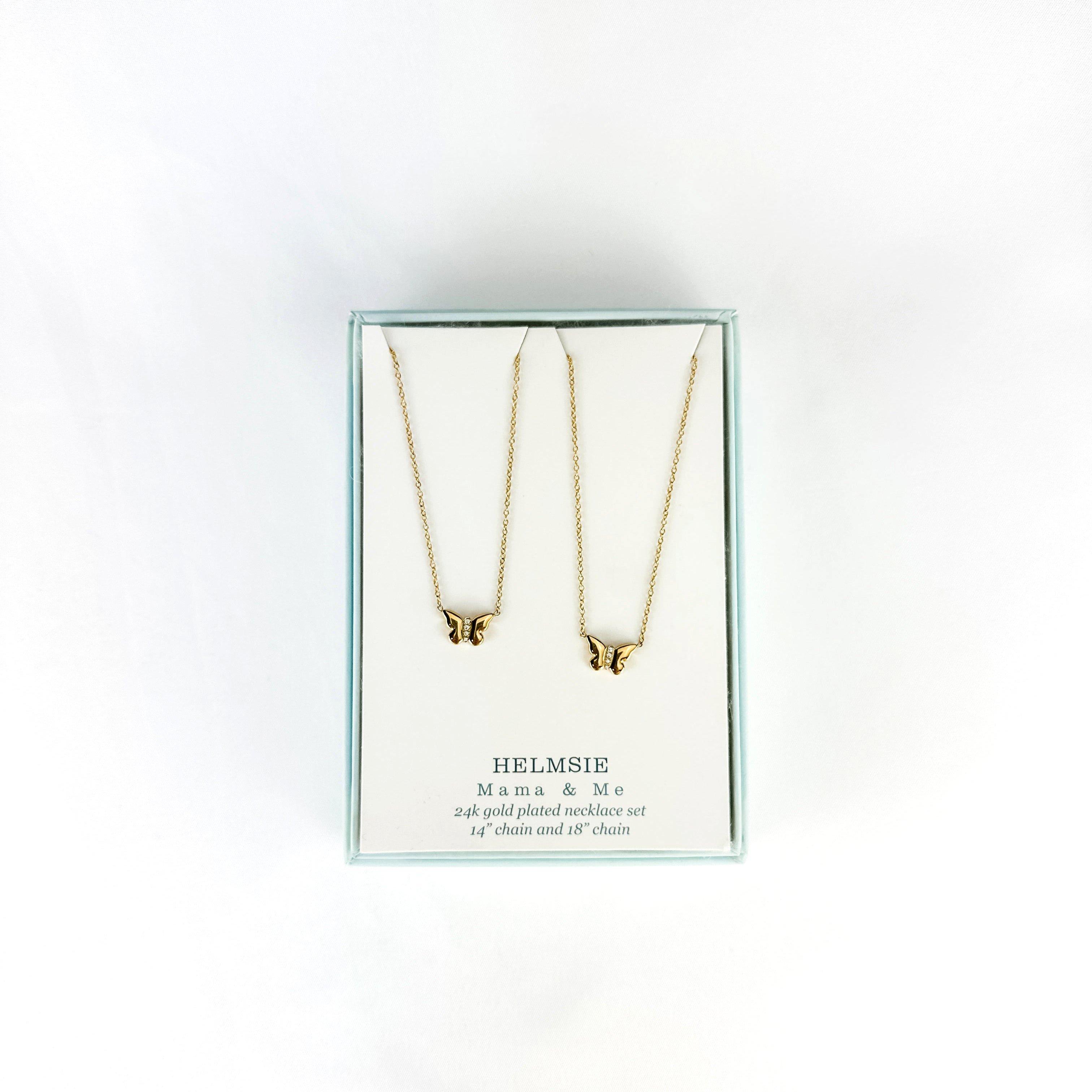 Mama & Me Butterfly Necklace Set