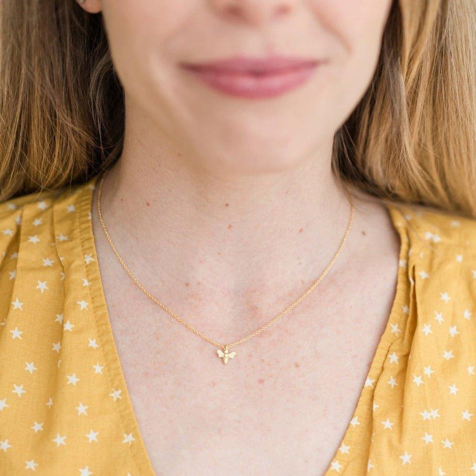 Mama & Me Bee Necklace Set image number 1