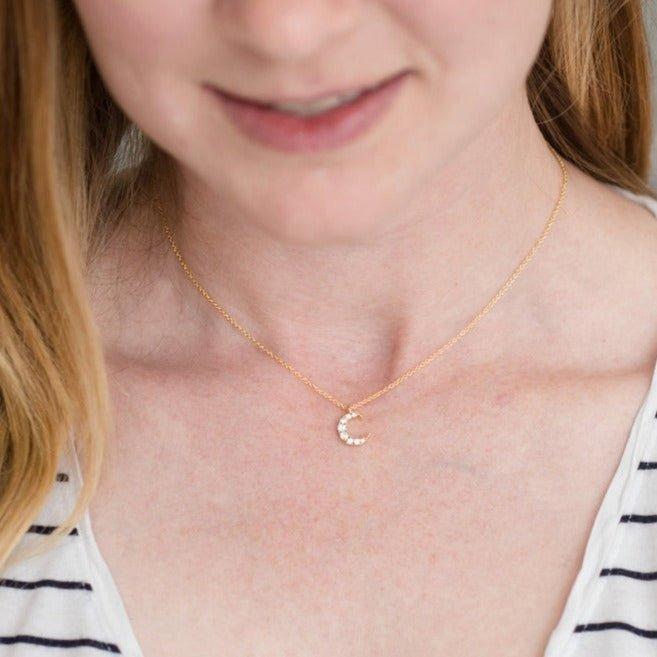 Mama & Me Moon and Star Necklace Set image number 3