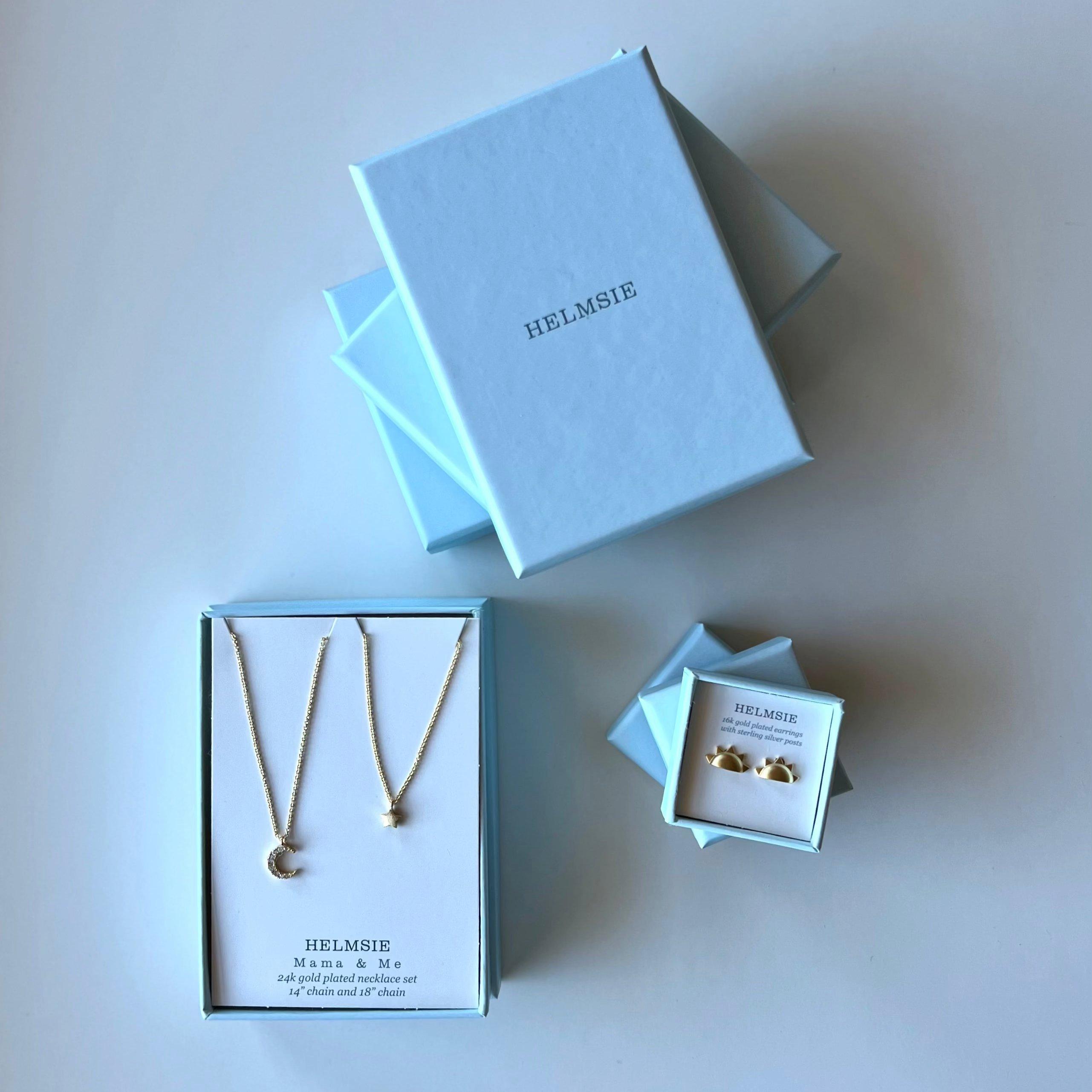 Mama & Me Moon and Star Necklace Set image number 1