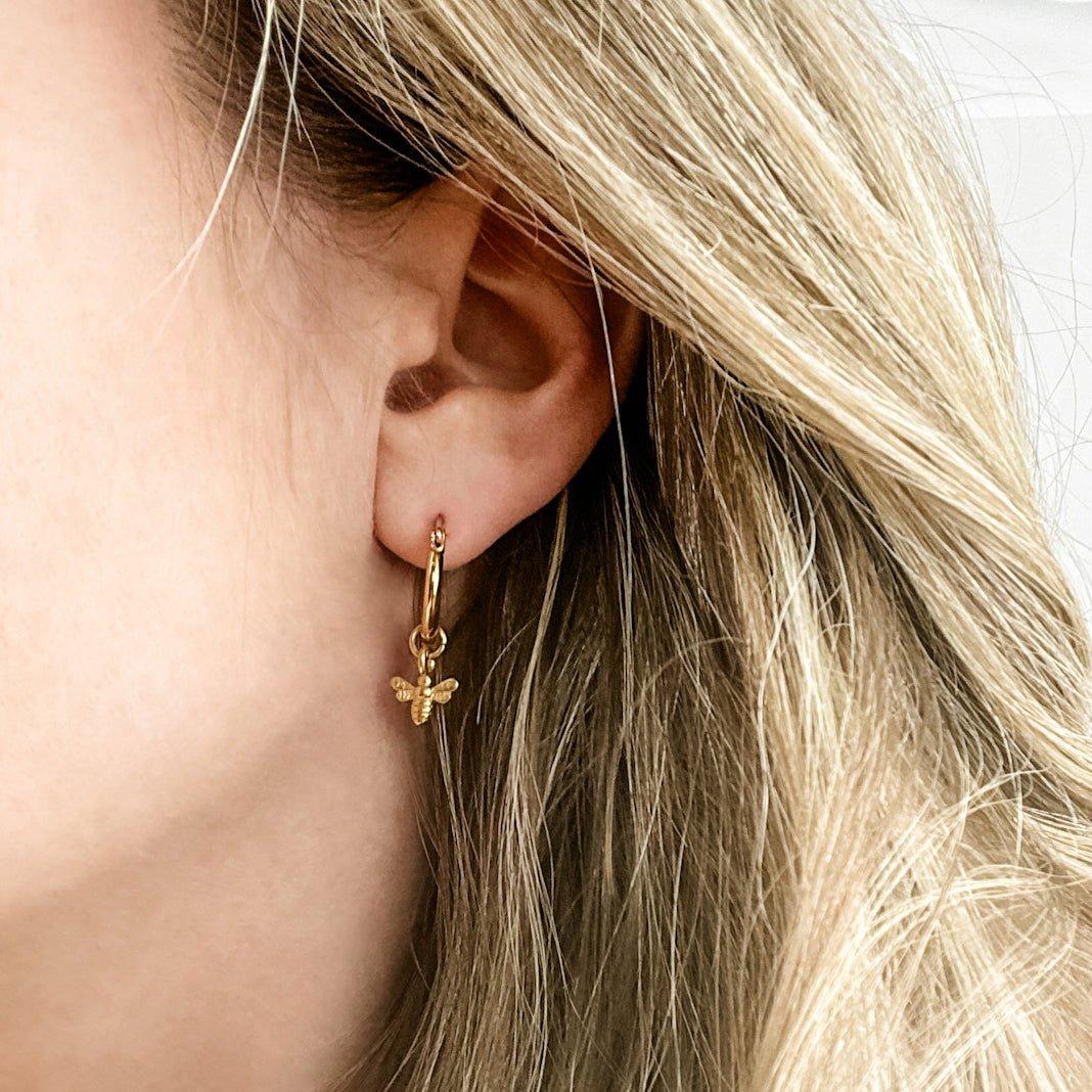 Bee Dangle Earrings image number 1