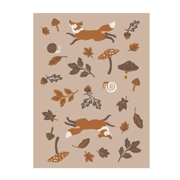 Leaping Fox Knit Blanket