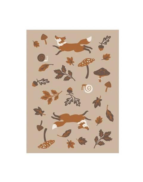 Leaping Fox Knit Blanket