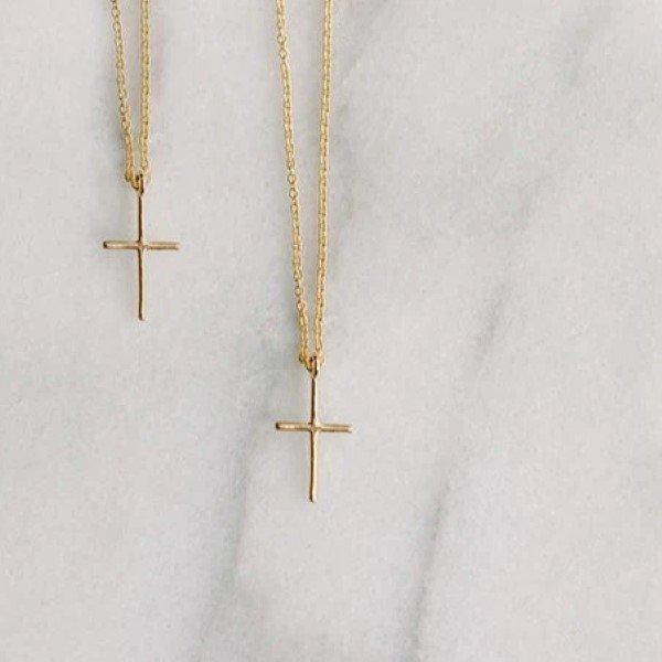 Mama & Me Cross Necklace Set