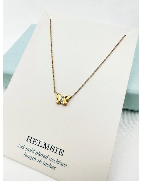 Single Butterfly Necklace