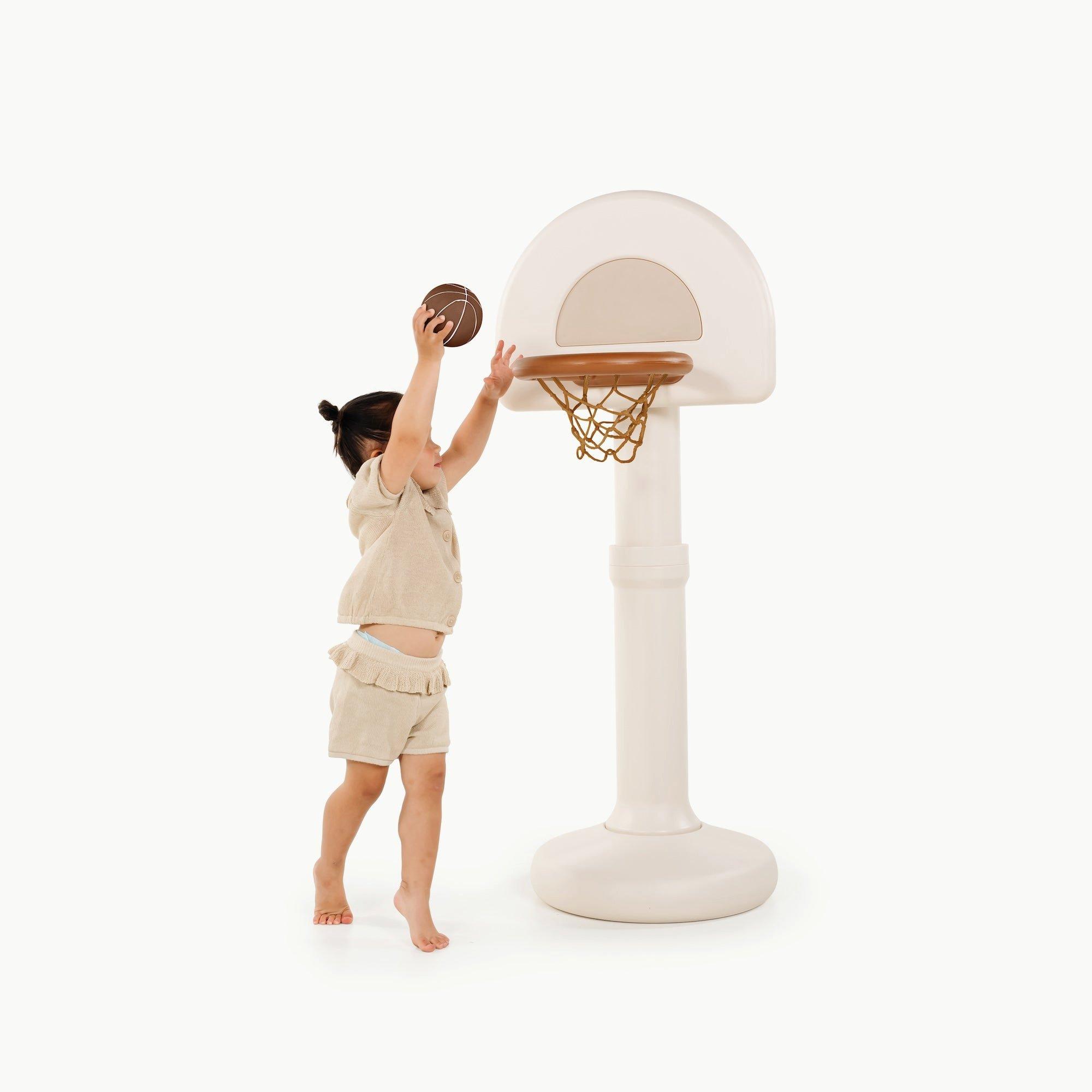 Adjustable Indoor Outdoor Basketball Hoop - Ivory image number 2