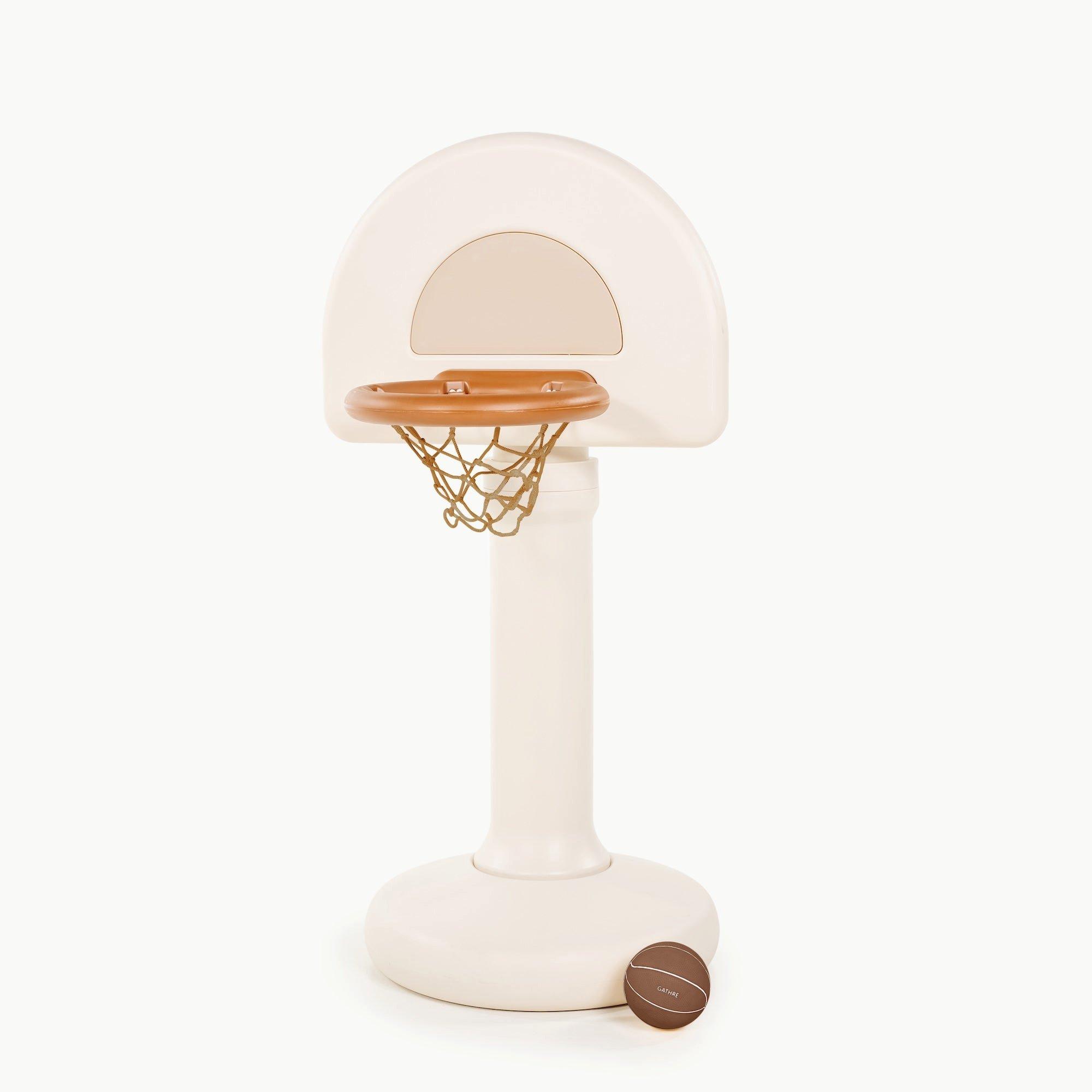 Adjustable Indoor Outdoor Basketball Hoop - Ivory image number 1