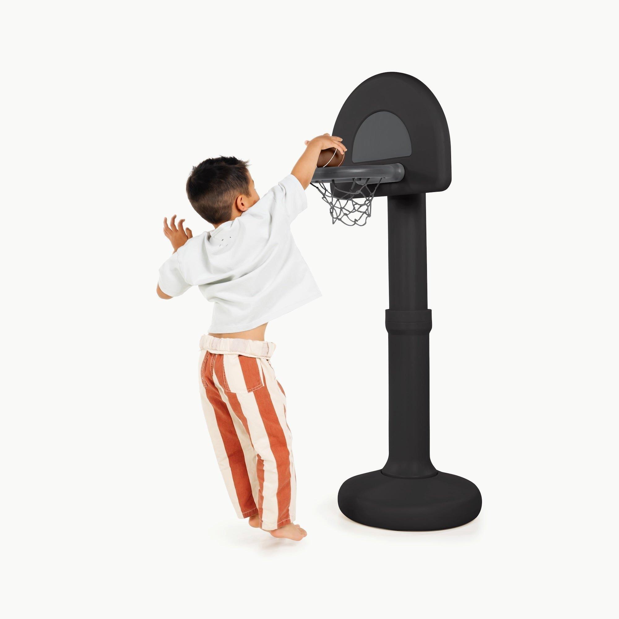 Adjustable Indoor Outdoor Basketball Hoop - Black image number 2