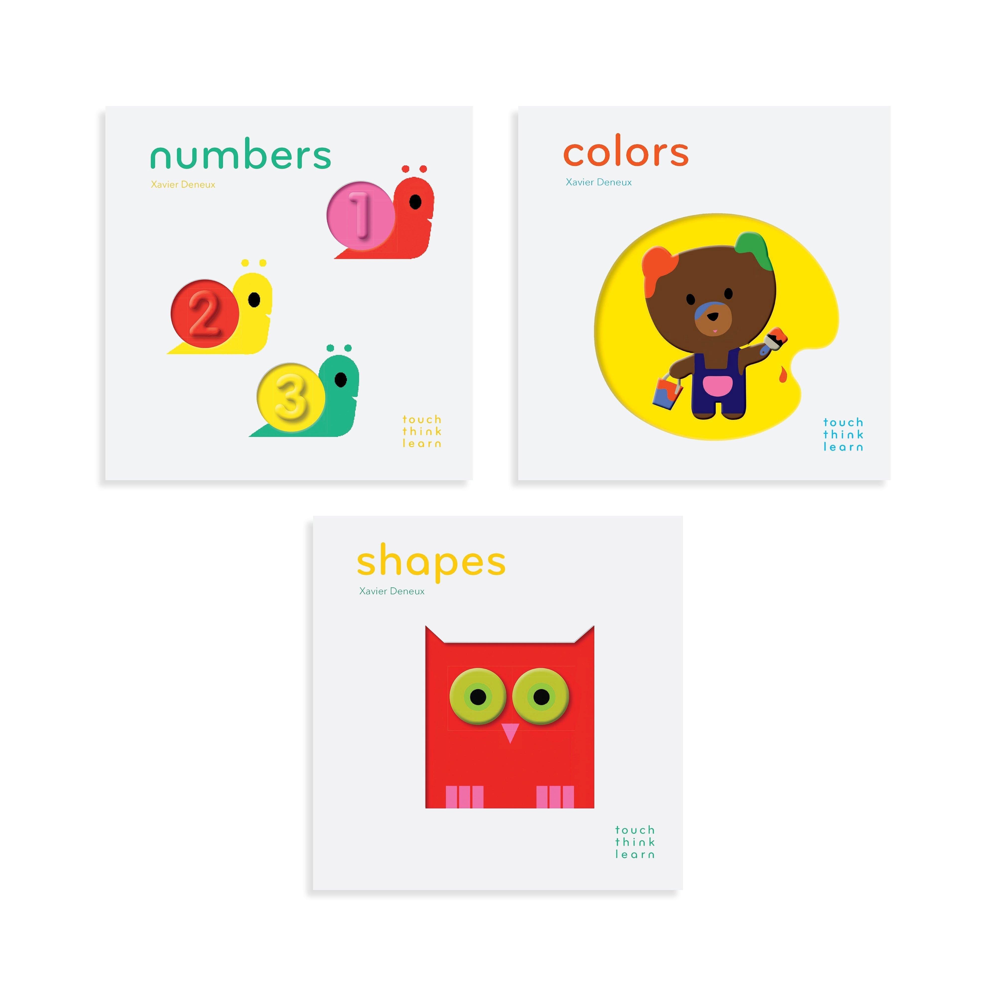 Think Touch Learn, Shapes, Numbers & Colors Boardbook Set