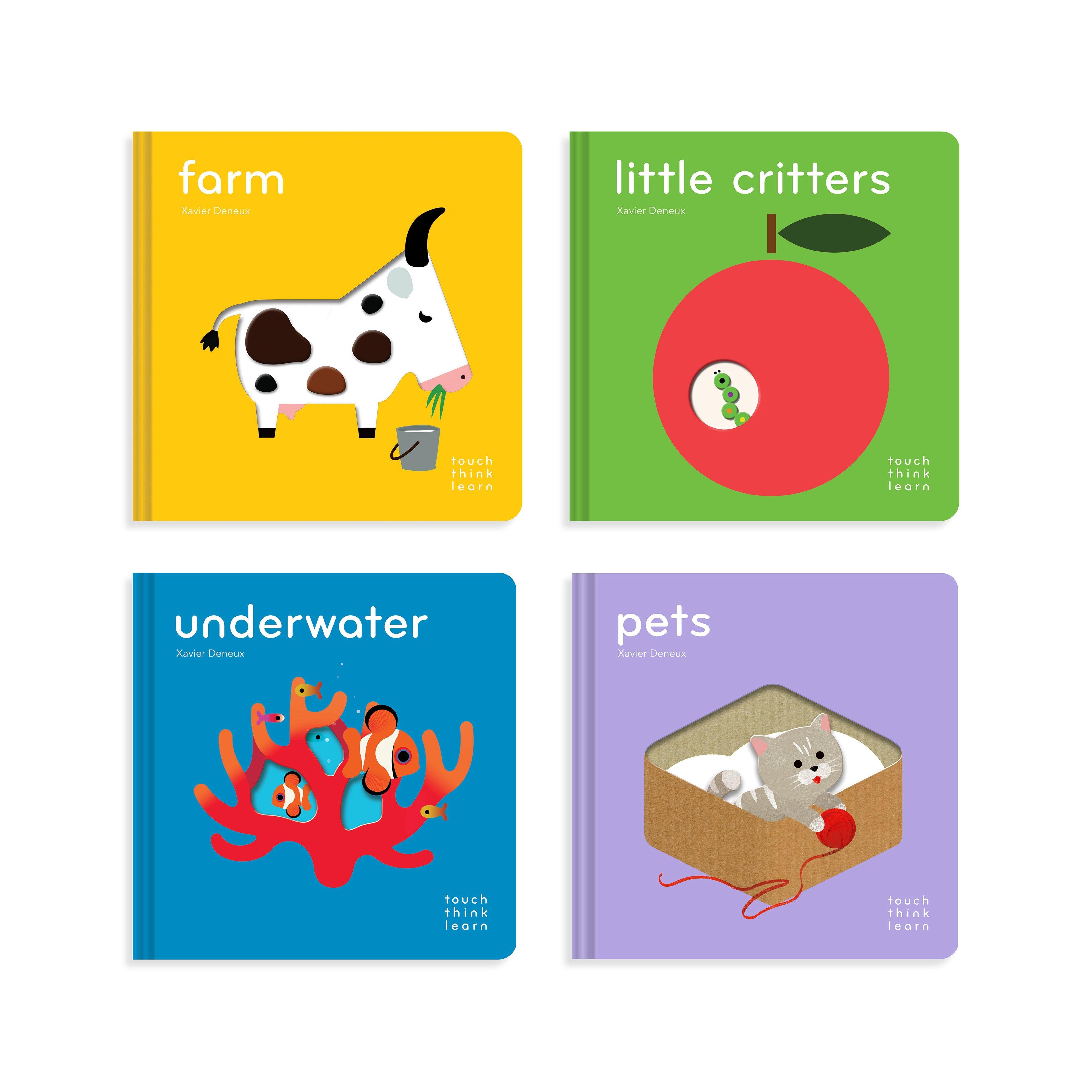 Think Touch Learn, Animals Boardbook Set