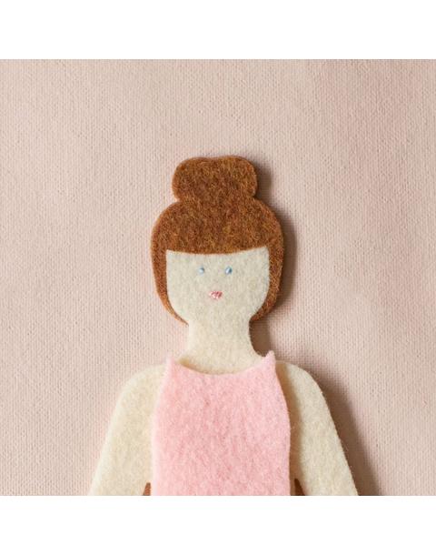 Cinnamon Felt Doll Travel Set