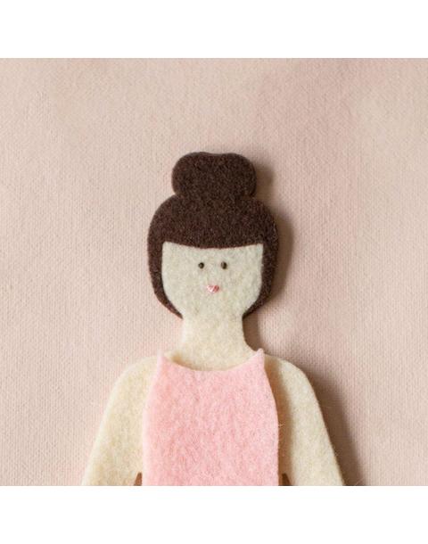 Hazelnut Felt Doll Travel Set