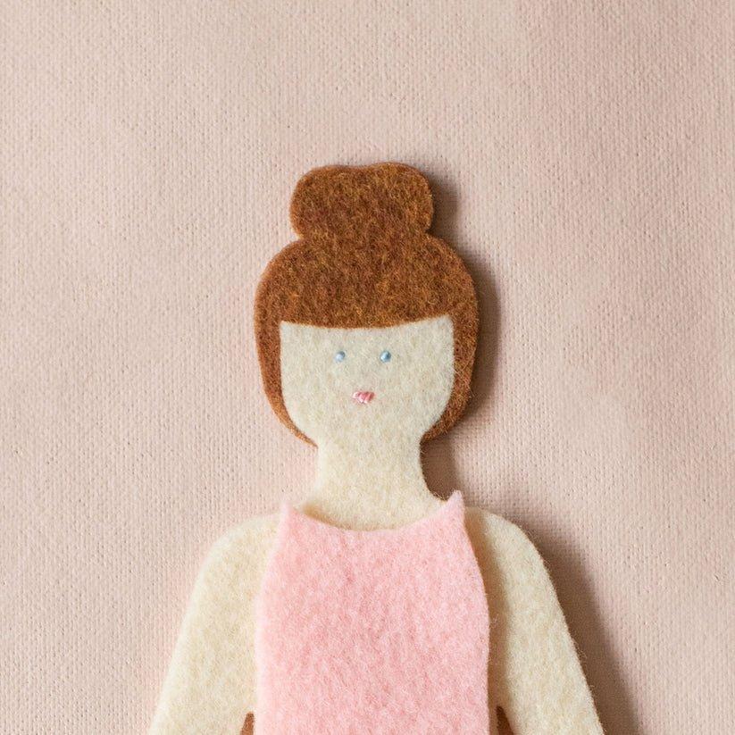 Cinnamon Felt Doll