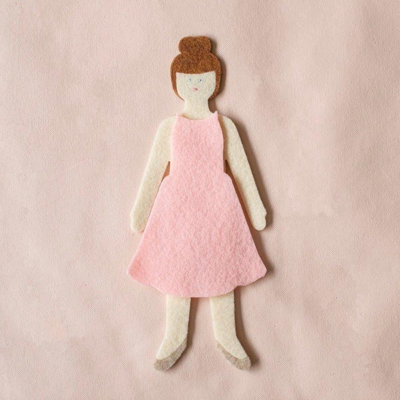 Cinnamon Felt Doll image number 3