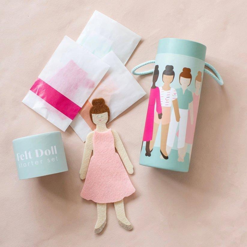 Cinnamon Felt Doll image number 1