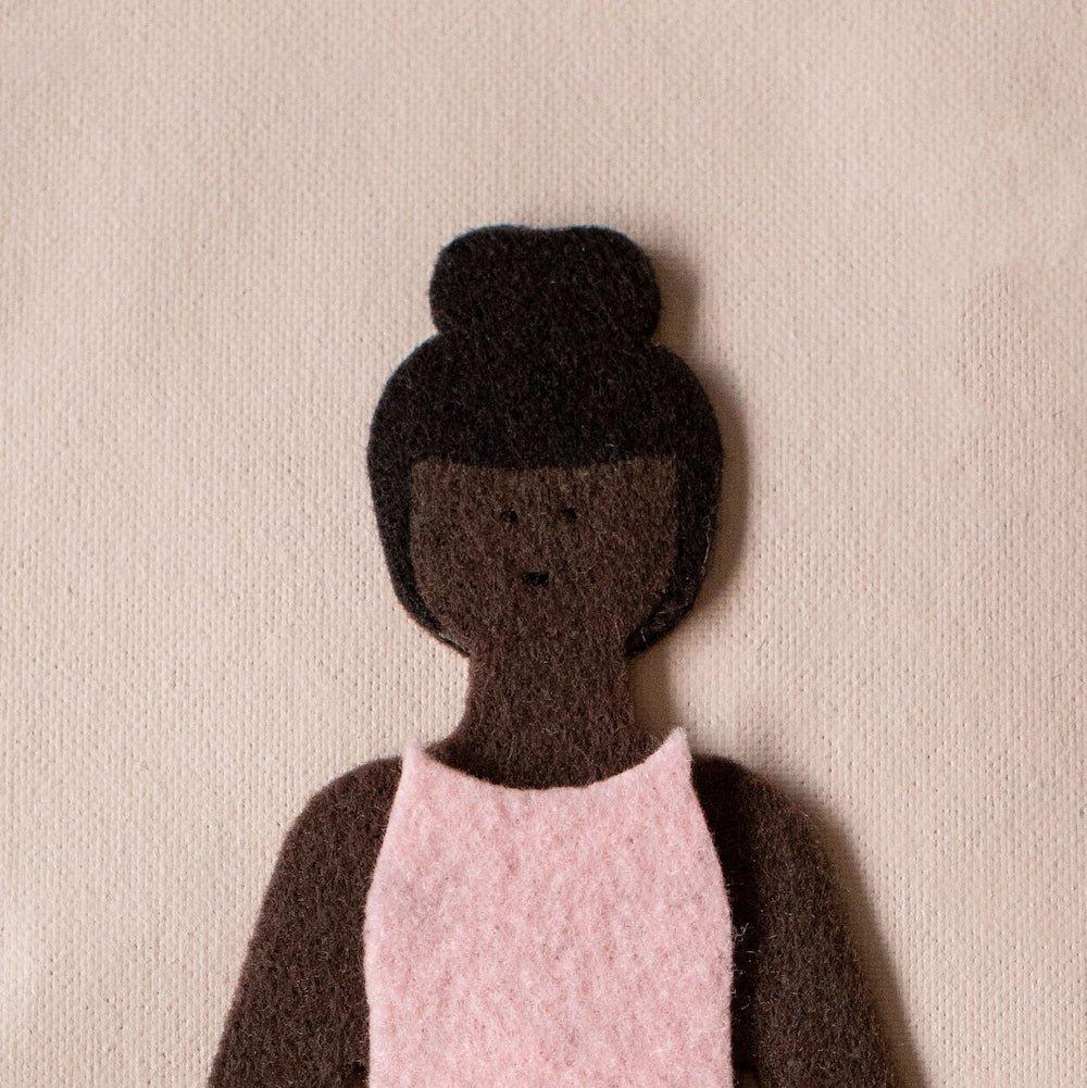 Cocoa Felt Doll Travel Set image number 1