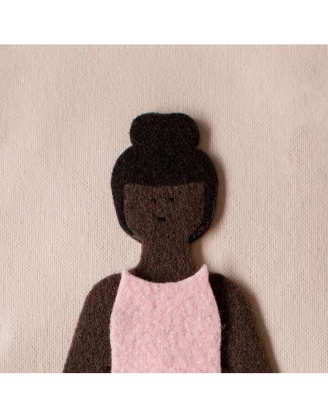 Cocoa Felt Doll Travel Set
