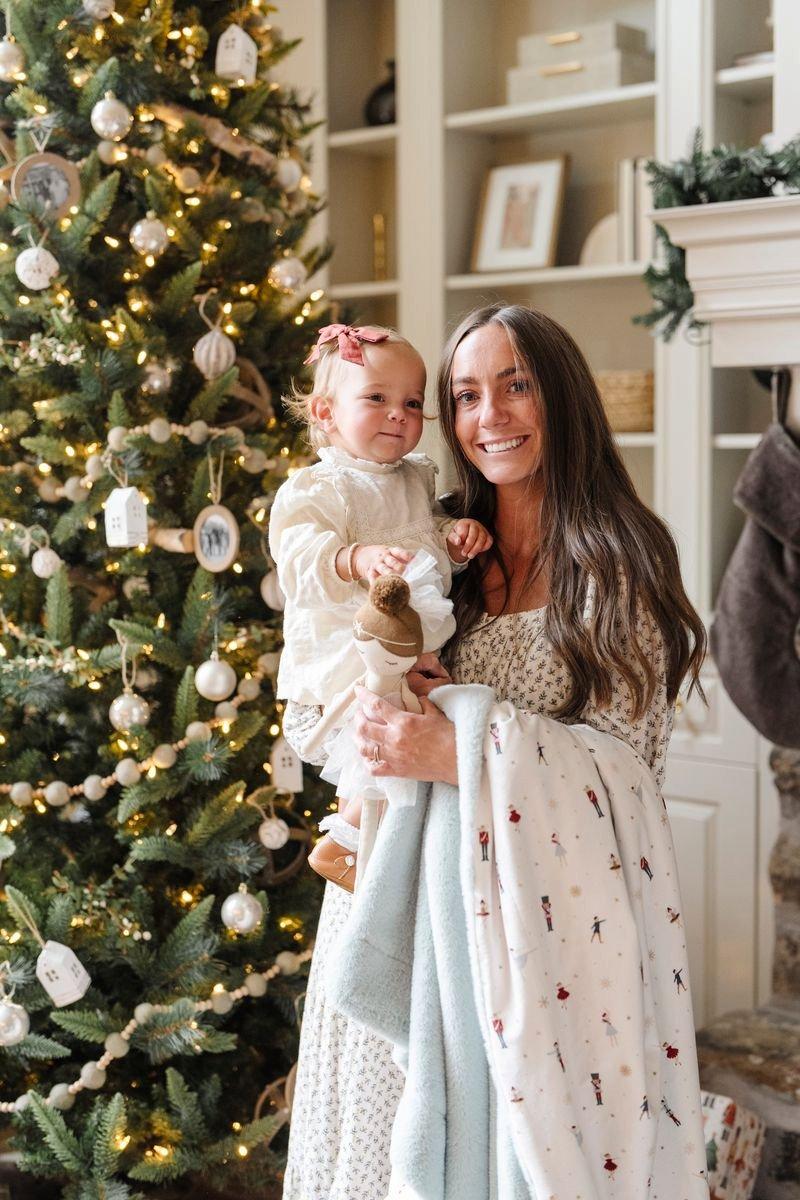 Minky/Faux Fur Throw Blanket in Holiday Nutcracker image number 3