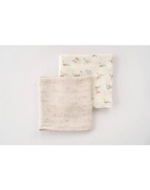 Peter Rabbit Swaddles (2-Pack) - Blue