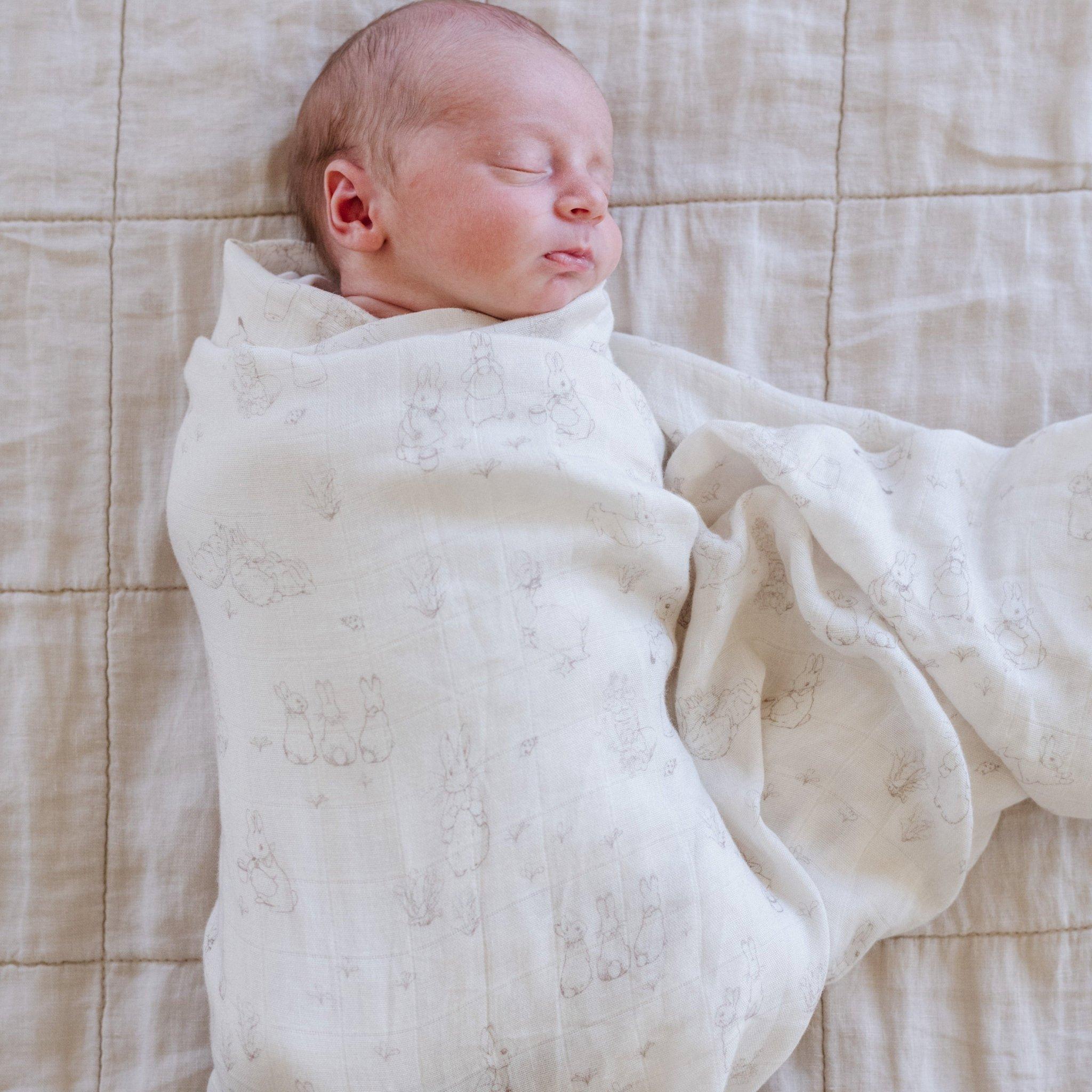 Peter Rabbit Swaddles (2-Pack) - Blue image number 2