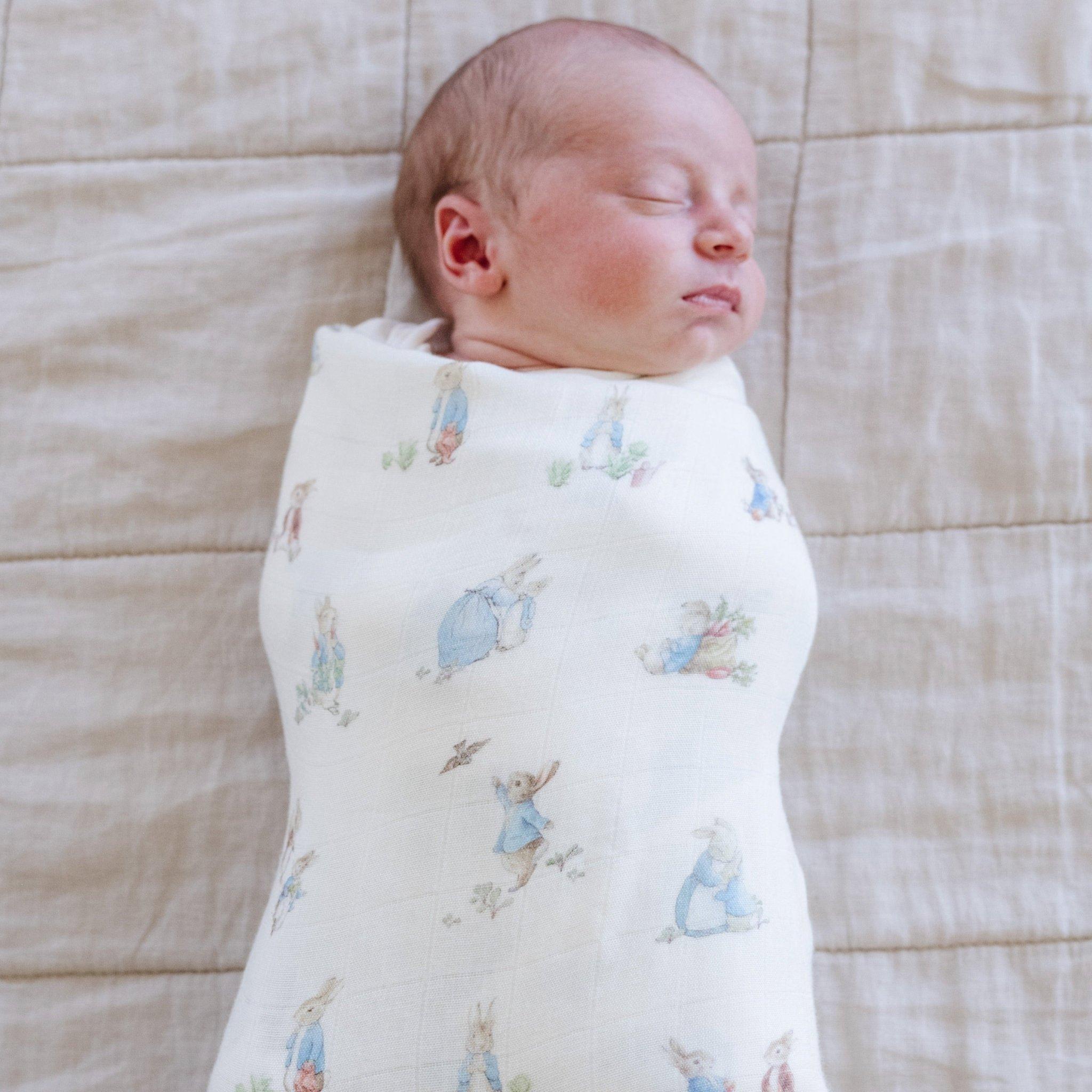 Peter Rabbit Swaddles (2-Pack) - Blue image number 1