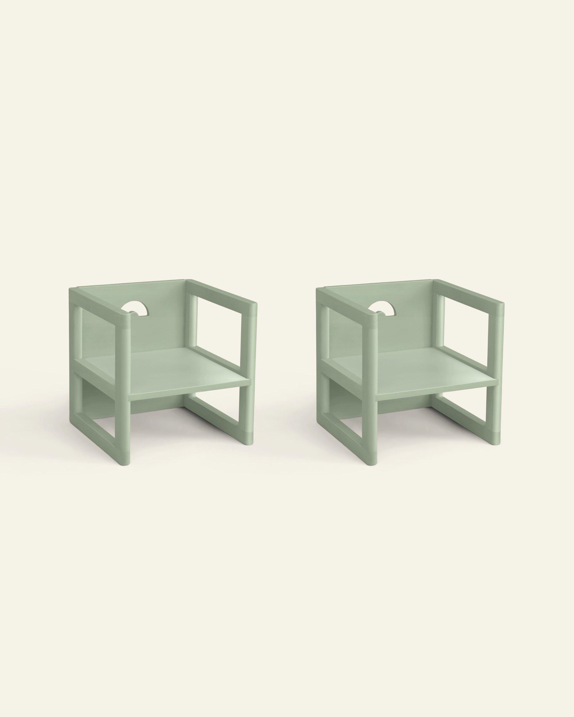 Reversible Chair in Sage - Set of 2