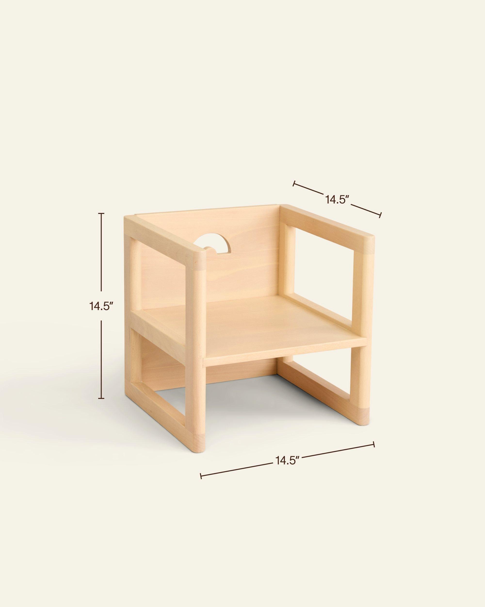 Reversible Chair in Beech - Set of 2 image number 4